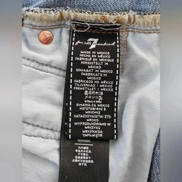 7 for all mankind Josefina high rise jeans size 28 medium wash - Picture 7 of 8